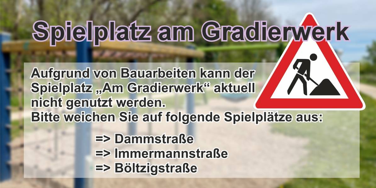 Spielplatz gesperrt