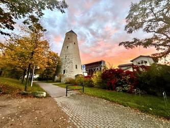 Kunsthof an einem herbstlichen Morgen