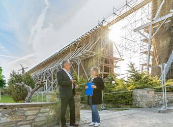Landtagspräsident Dr. Gunnar Schellenberger und Sibylle Schulz