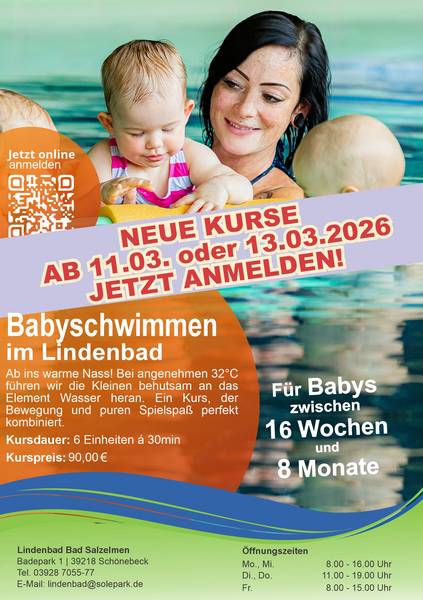Babyschwimmen im Lindenbad