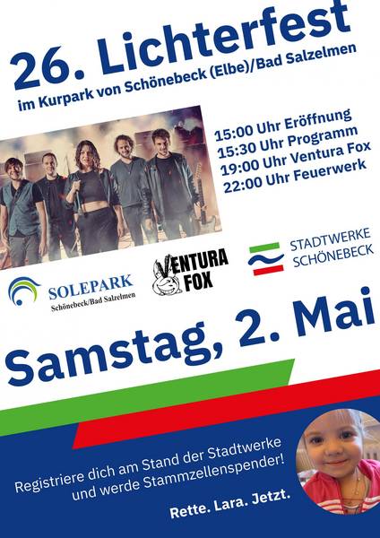 26. Lichterfest im Kurpark präsentiert von Stadtwerke Schönebeck