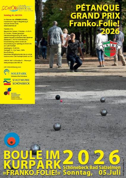 Plakat: Boulturnier 2026 im Kurpark