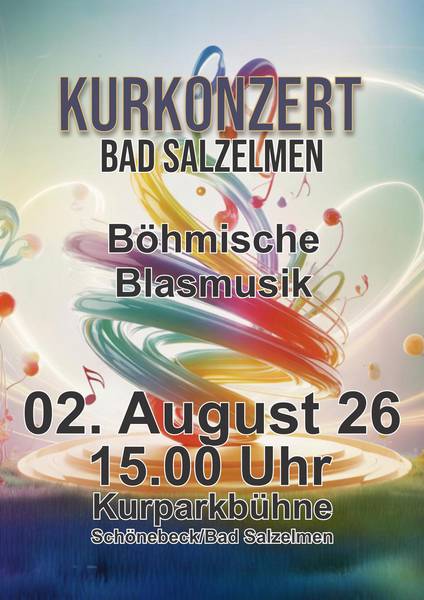 Kurkonzert auf der Kurparkbühne mit Böhmischer Blasmusik
