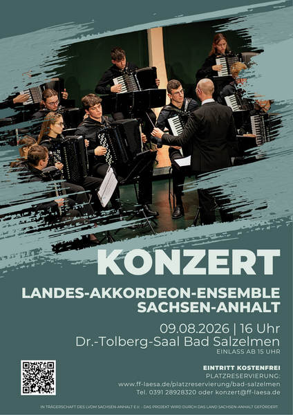 Sommerkonzert des Landes-Akkordeon-Ensemble im Dr.-Tolberg-Saal