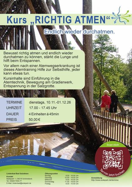 Kurs "Richtig atmen" im Lindenbad