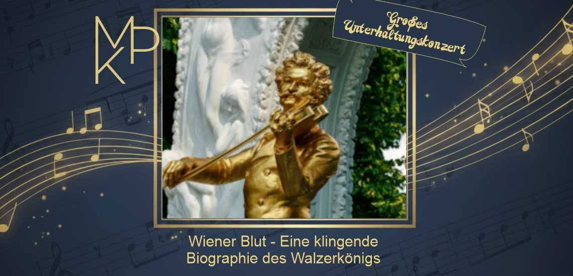 Wiener Blut - Eine klingende Biographie des Walzerkönigs KONZERT Mitteldeutsche Kammerphilharmonie Schönebeck