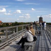 Gästeführung auf dem Gradierwerk © SOLEPARK / Fotograf: Matthias Röhricht Gästeführung auf dem Gradierwerk