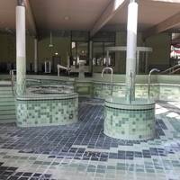 Wartungsarbeiten im Solequell © SOLEPARK Leere Becken aufgrund von Wartungsarbeiten im Solequell