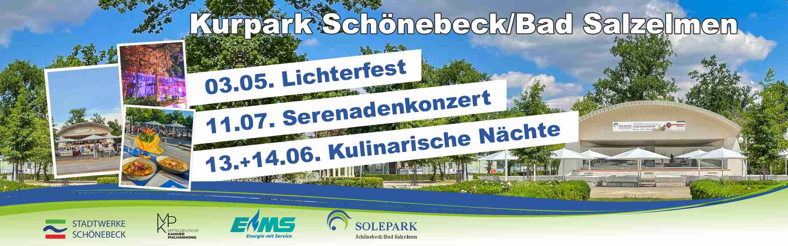 Open air Veranstaltungen im Kurpark 2025