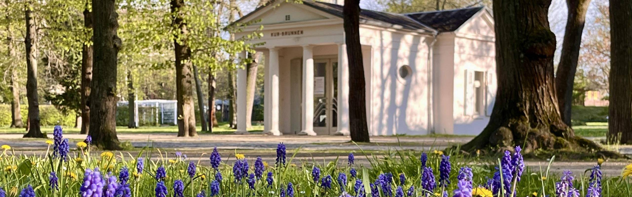 Trinkbrunnen im Frühling