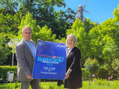 Kulinarische Nacht: Pressetermin mit Frank Sieweck (EMS) und Sibylle Schulz (SOLEPARK) © SOLEPARK Kulinarische Nacht: Pressetermin mit Frank Sieweck (EMS) und Sibylle Schulz (SOLEPARK)