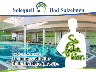 Solequell Stellenausschreibung Schwimmmeister