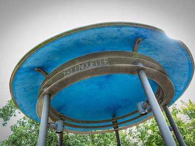 Kurpark Erlenquelle Schriftzug