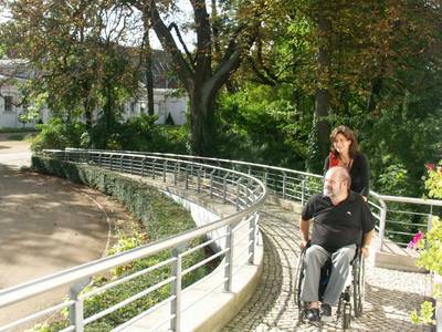 Barrierefreier Zugang im Kurpark