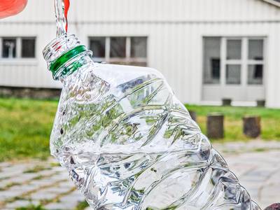 Sole abfüllen in Flasche