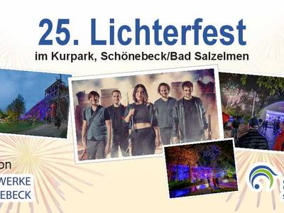 25. Lichterfest im Kurpark präsentiert von den Stadtwerken Schönebeck am 3. Mai 2025.