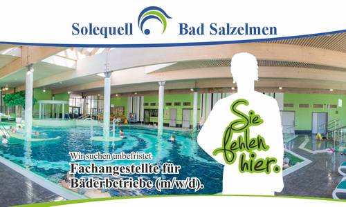 Solequell Stellenausschreibung Schwimmmeister