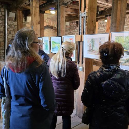 Ausstellung "Farbnfluss im Soleturm" © SOLEPARK Ausstellung "Farbnfluss im Soleturm"