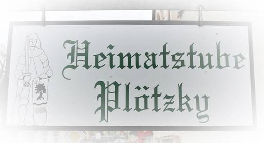 Heimatstube Plötzky Symbolbild Schild