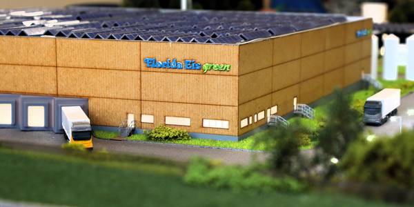 Die Ansiedlung Florida-Eis als Modell.