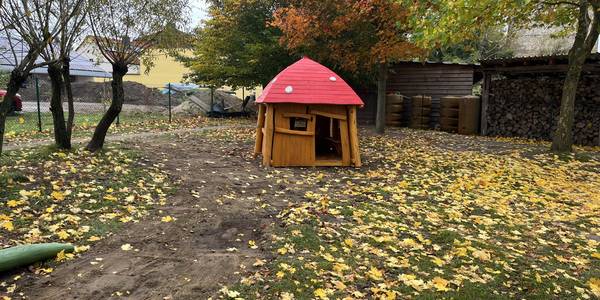 Ein Spielhaus für die Kita Pretzien.