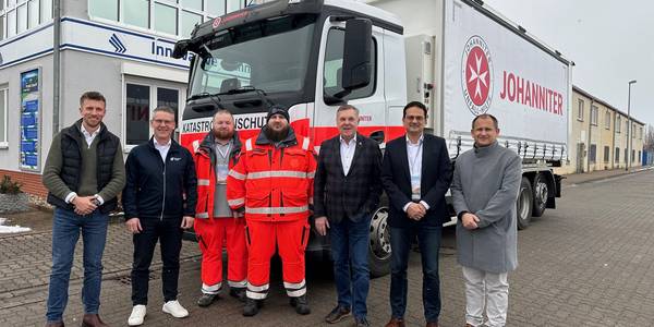 Übergabe des Wechsellader-Fahrzeugs.