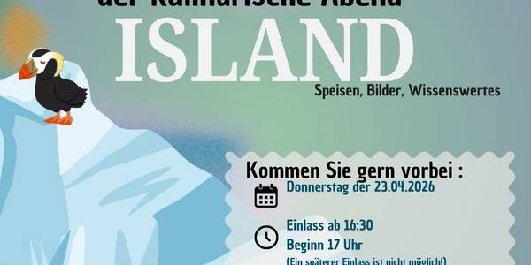Plakat Island-Abend.