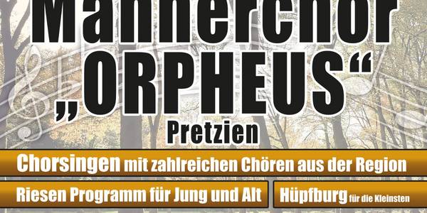 Chorsingen mit zahlreichen Chören aus der Region.