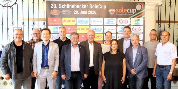 Förderer, Sponsoren und Veranstalter freuen sich auf den 20. SoleCup in Schönebeck.