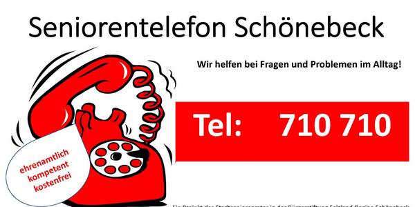 Seniorentelefon © Stadt Schönebeck (Elbe) Stadtseniorenrat