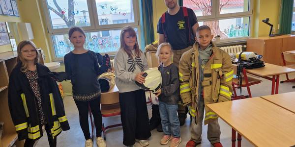 Brandschutztag an der Grundschule Plötzky.