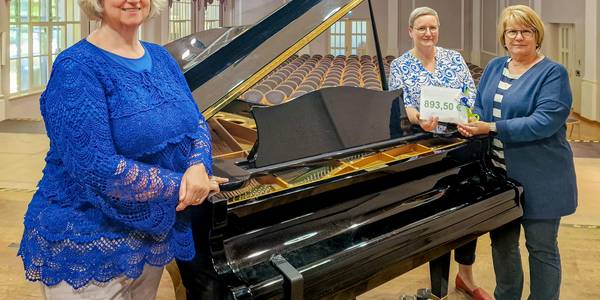 Foto: v.l.n.r. Anita Bader – Geschäftsführerin MKP, Cornelia Ribbentrop – Vorsitzende des Fördervereins MKP, Sibylle Schulz – Betriebsleiterin SOLEPARK,
