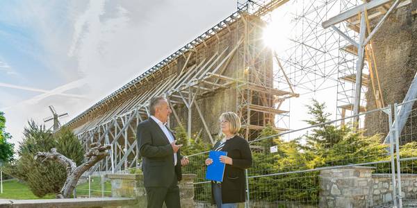 Landtagspräsident Dr. Gunnar Schellenberger und Sibylle Schulz
