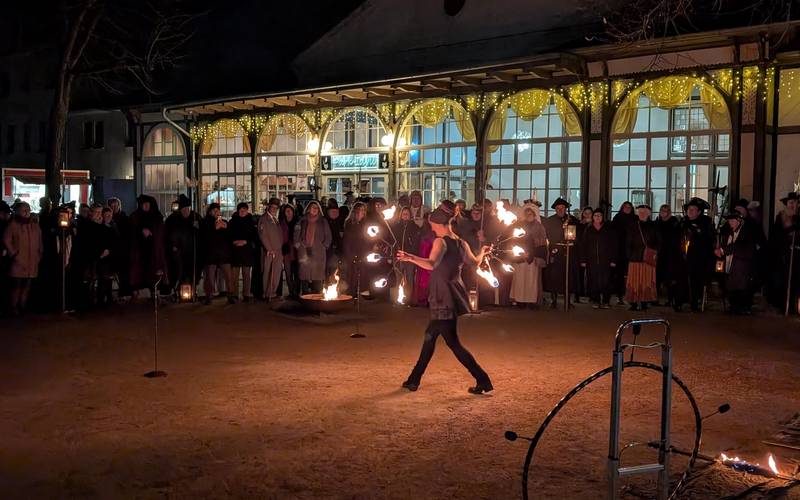 Feuershow am Freitag
