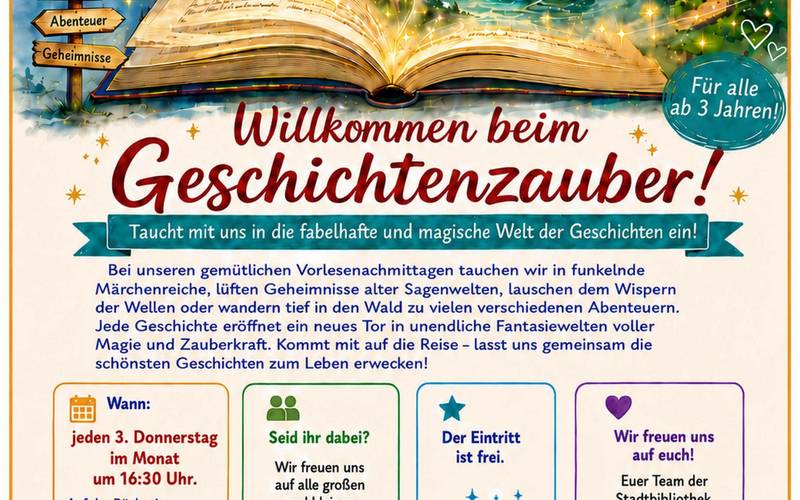 Vorlesenachmittag in der Stadtbibliothek