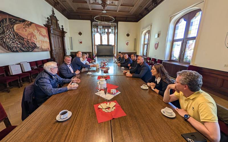 Empfang im Rathaus