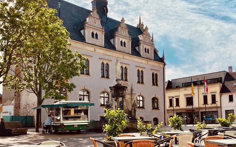 Marktplatz von Schönebeck (Elbe)