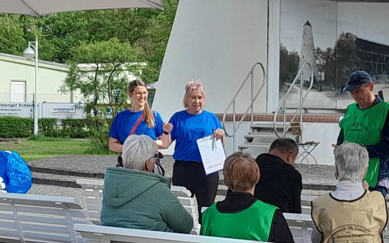 1 Organisatorinnen des Inklusionssportfestes waren die Mitarbeiterinnen der Paritätischen Selbsthilfekontaktstelle Salzlandkreis