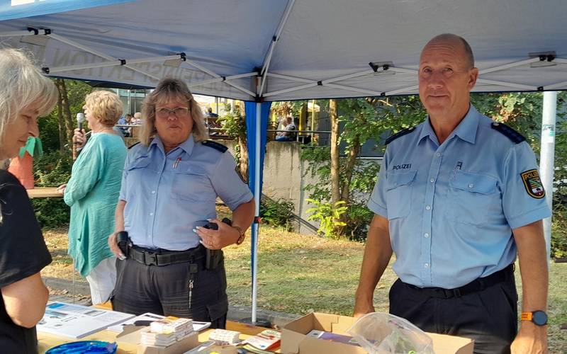 Infostand der Polizei