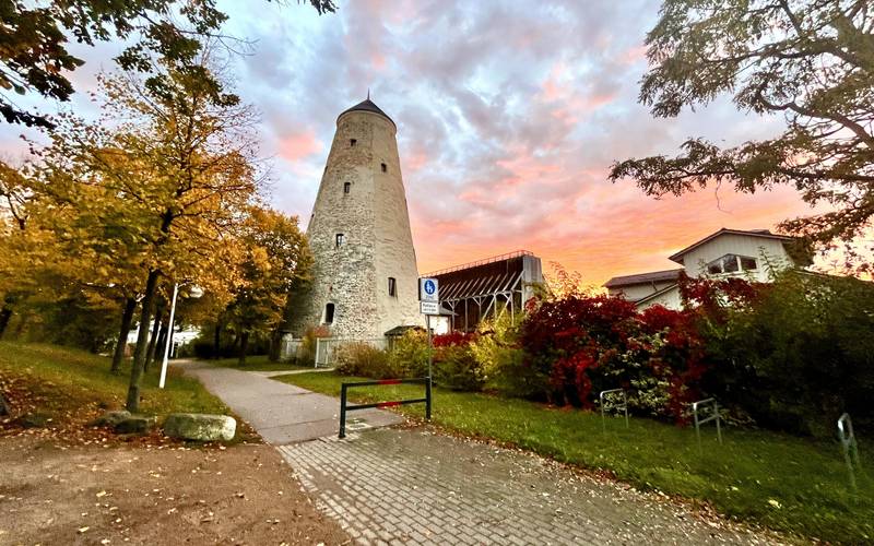 Kunsthof an einem herbstlichen Morgen