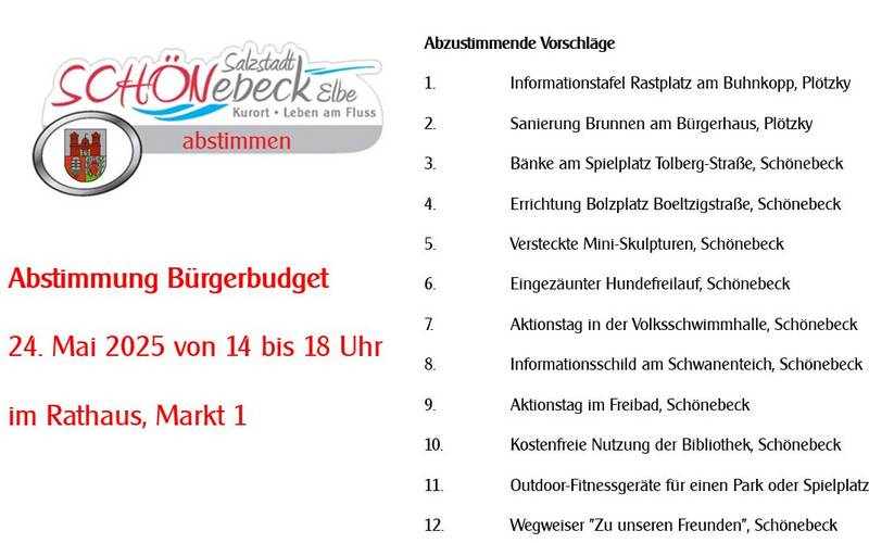 Abzustimmende Projekte
